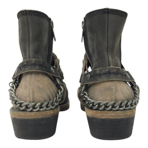 Free People Stony Desert Ankle Boot Womens 6.5 Harness Leather Western Booties - Picture 4 of 16